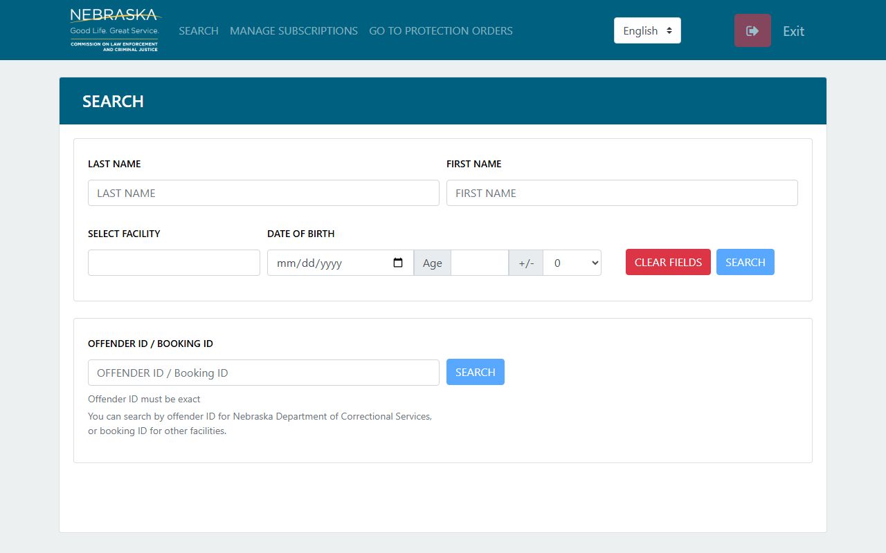 Hamilton County inmate records notification search through NEVCAP